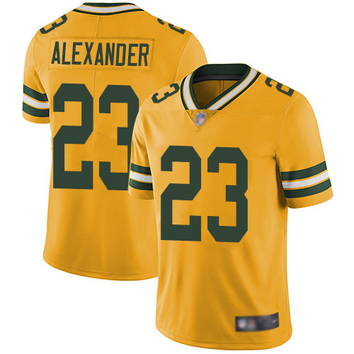 Green Bay Packers Limited Gold Men #23 Alexander Jaire Jersey Nike NFL Rush Vapor Untouchable->green bay packers->NFL Jersey